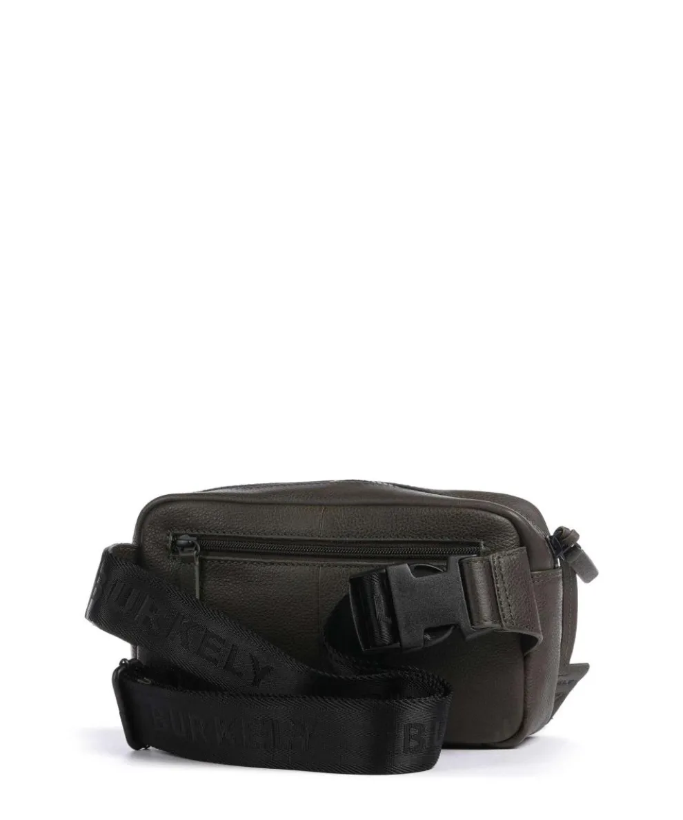 Minimal Mason Umhängetasche genarbtes Leder olivgrün