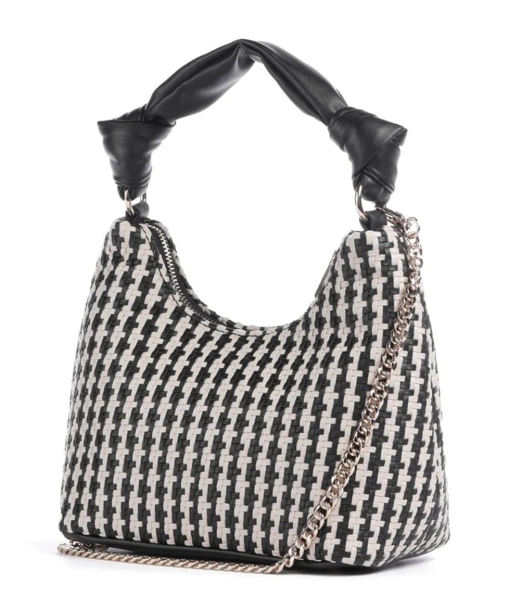 Mirema Handtasche Lederimitat schwarz/weiß