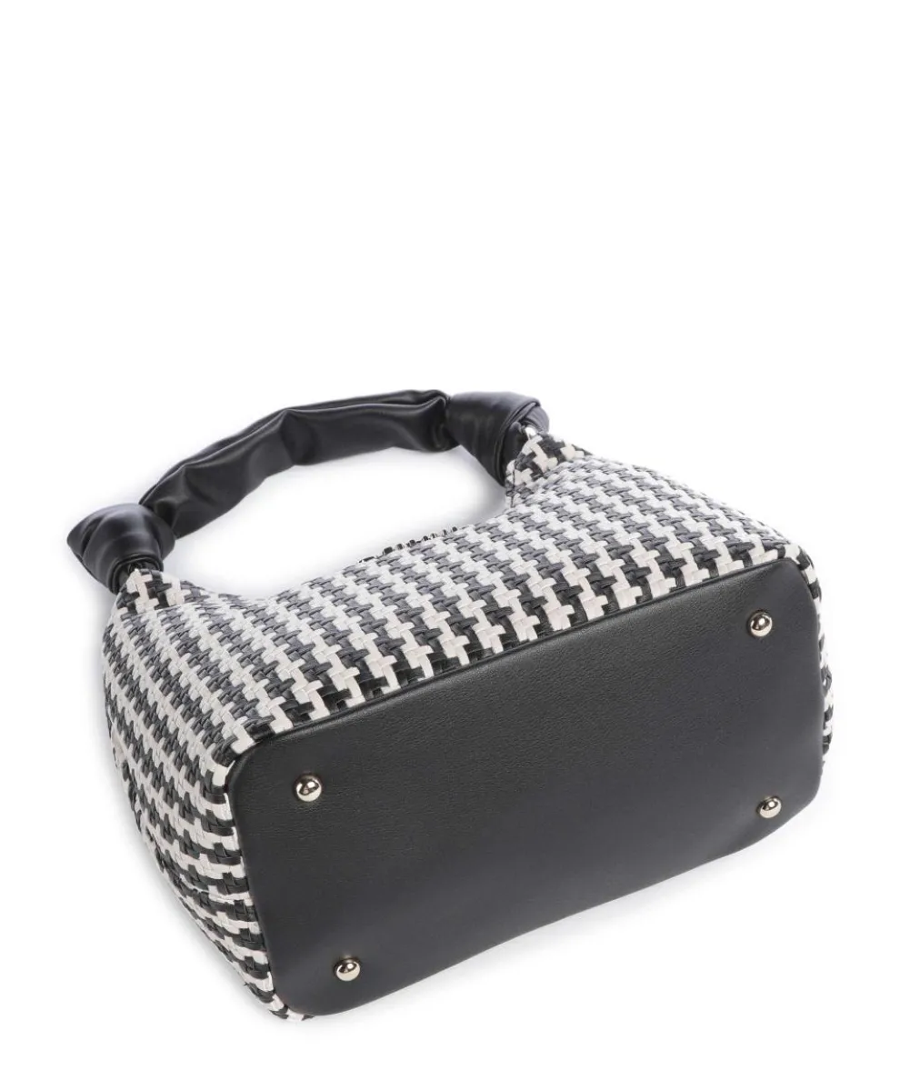 Mirema Handtasche Lederimitat schwarz/weiß