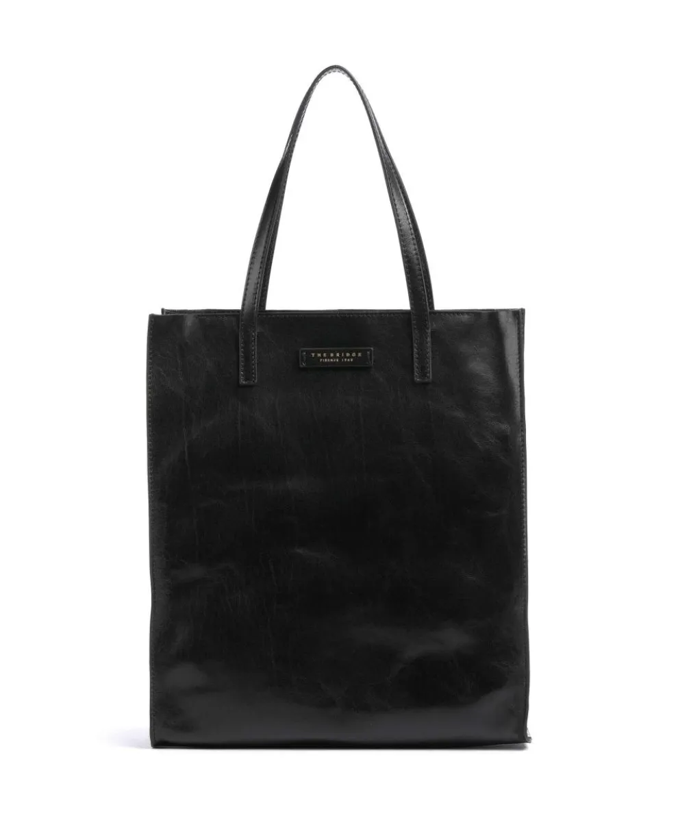 Mirra Shopper fein genarbtes Rindsleder schwarz