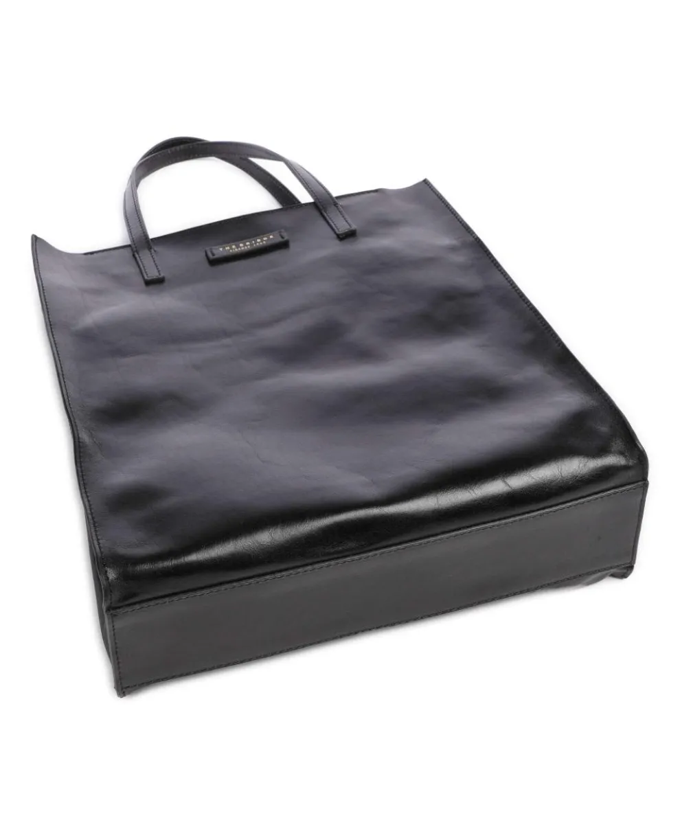 Mirra Shopper fein genarbtes Rindsleder schwarz