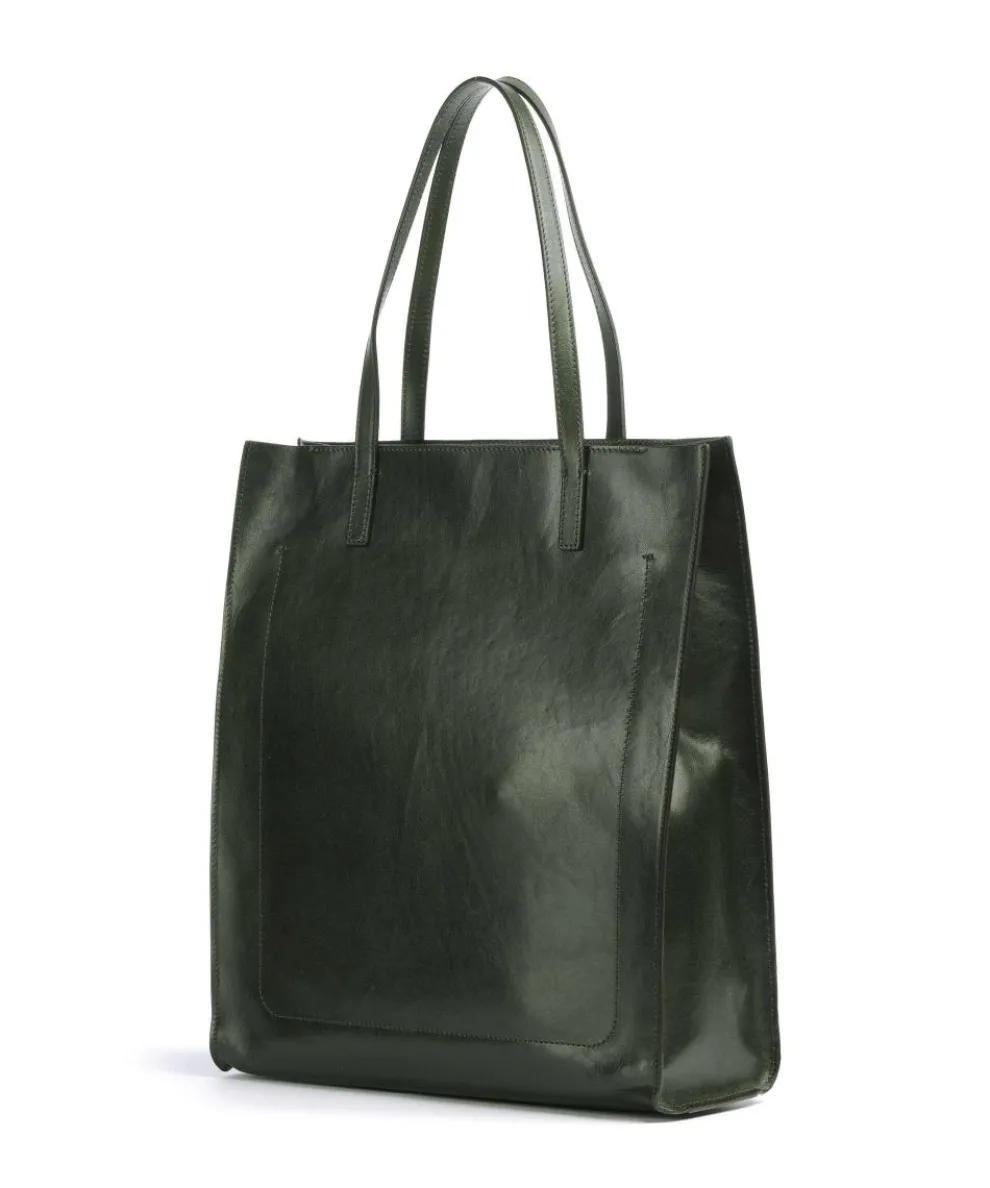 Mirra Shopper Rindsleder dunkelgrün