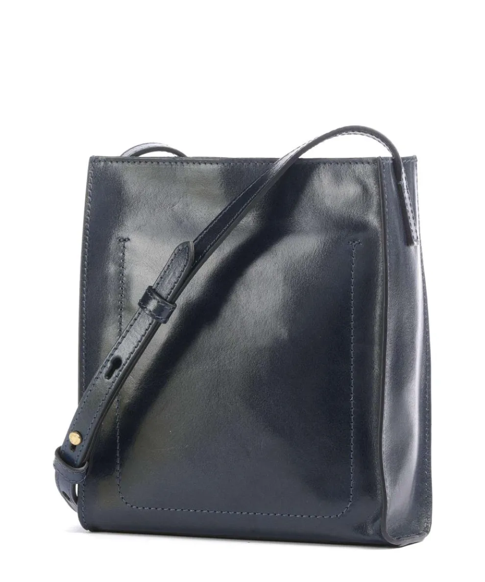 Mirra Umhängetasche fein genarbtes Rindsleder dunkelblau