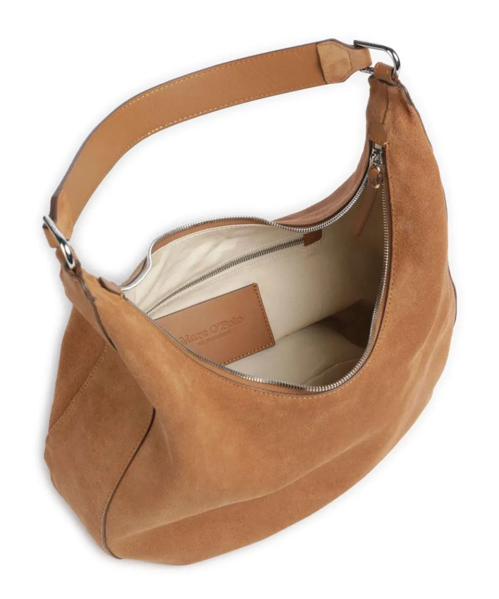 Mita M Beuteltasche aufgerautes Kalbsleder camel