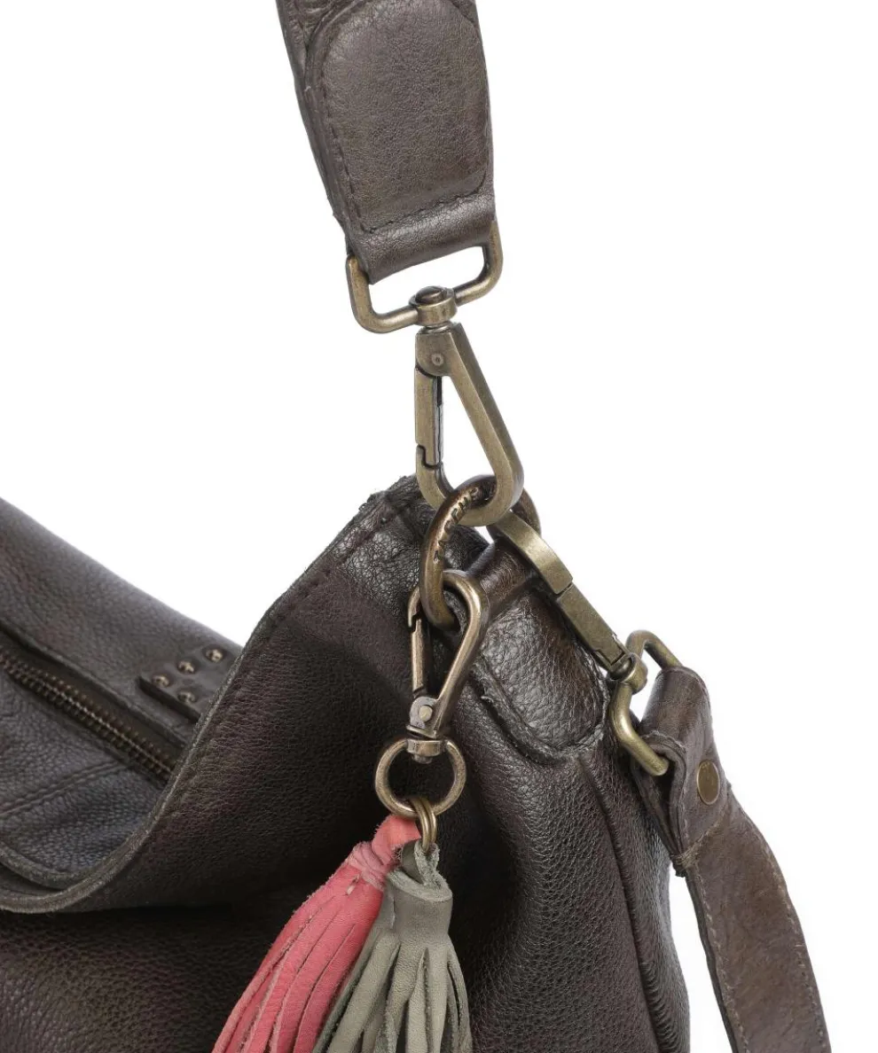 Paoliweg 2 Schultertasche genarbtes Rindsleder dunkelgrün