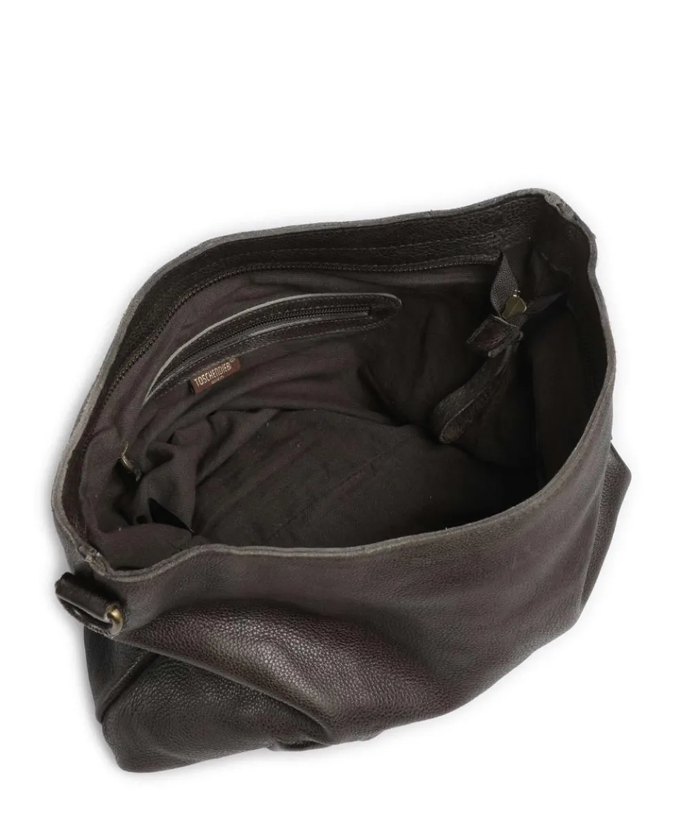 Paoliweg 2 Schultertasche genarbtes Rindsleder dunkelgrün