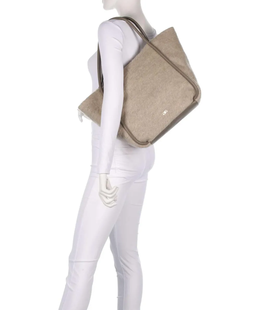 Mohair Willow Shopper Textil hellgrau