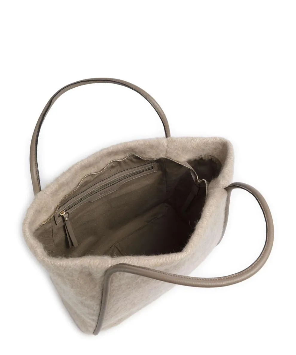 Mohair Willow Shopper Textil hellgrau