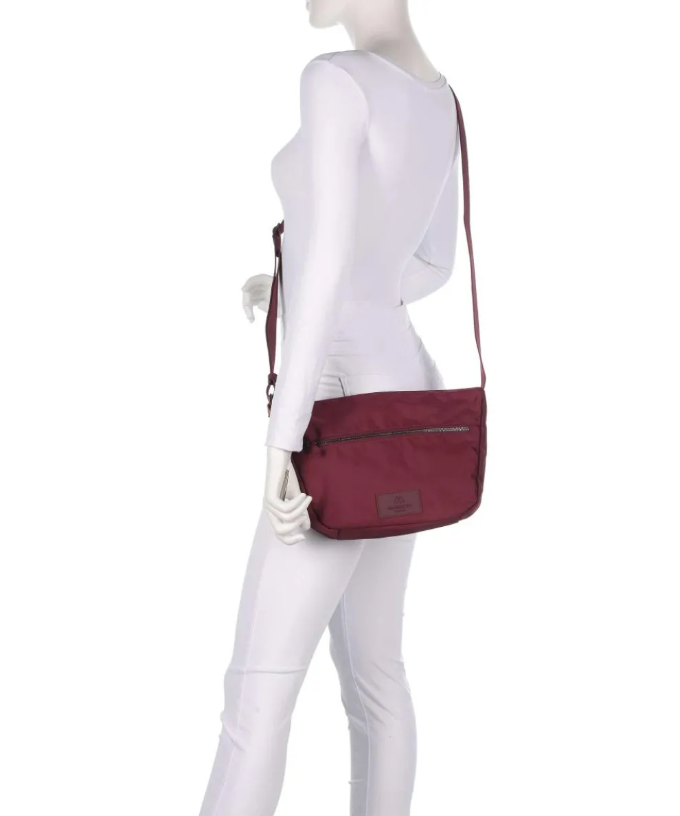 Mono Umhängetasche recyceltes Polyester bordeaux