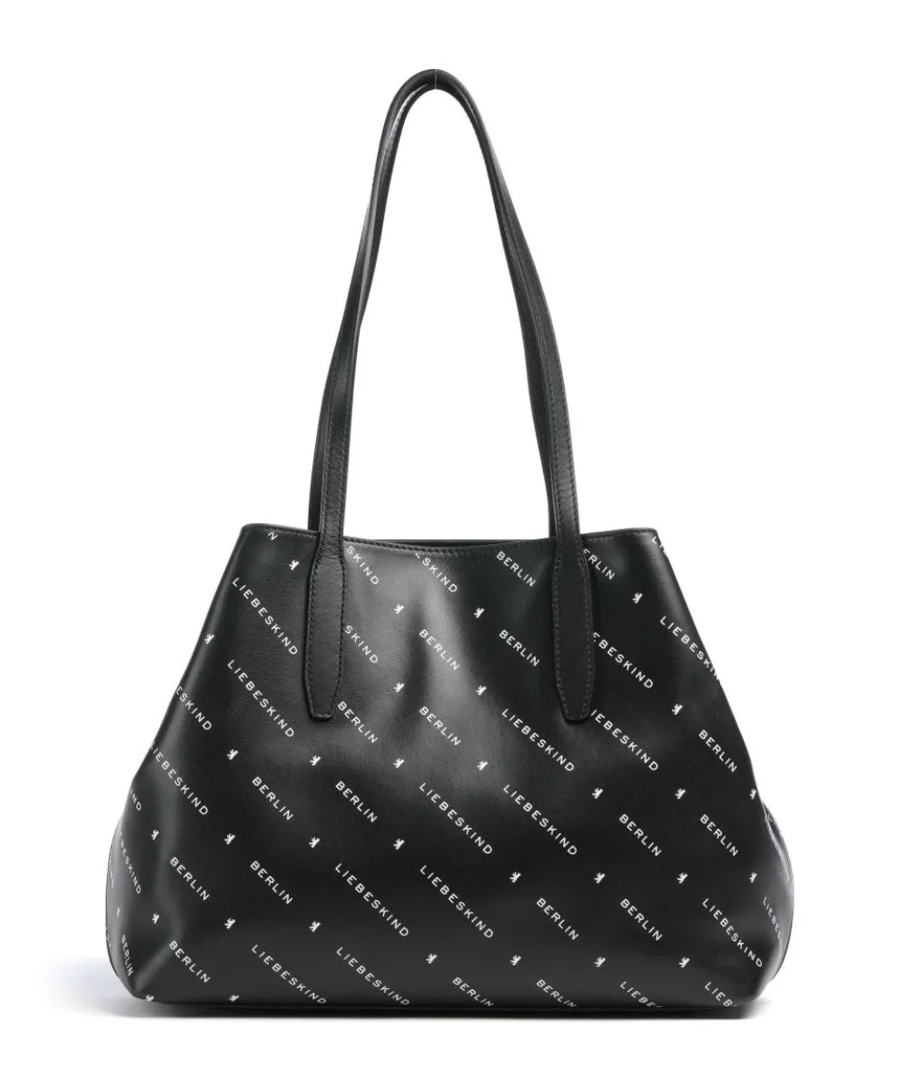 Monogram Soft Nappa M Shopper fein genarbtes Leder schwarz