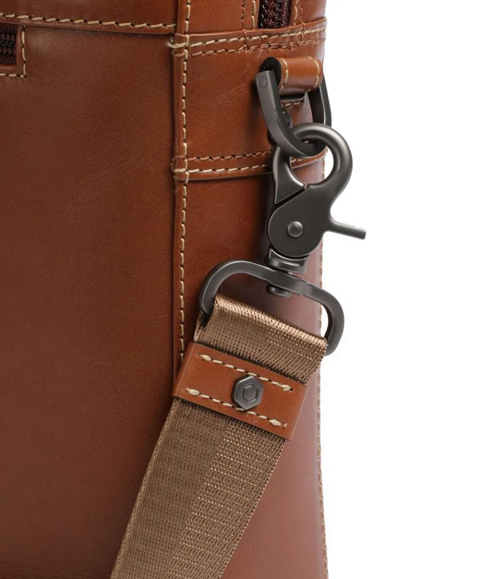 Montana Aktentasche 15″ fein genarbtes Rindsleder braun