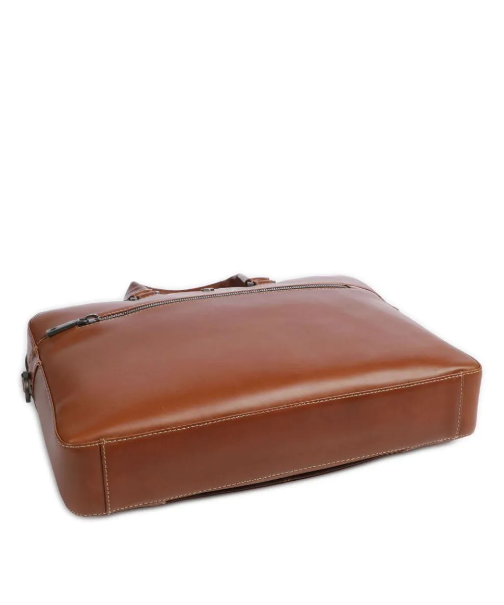 Montana Aktentasche 15″ fein genarbtes Rindsleder braun