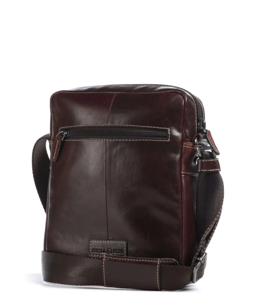 Montana Umhängetasche Rindsleder dunkelbraun