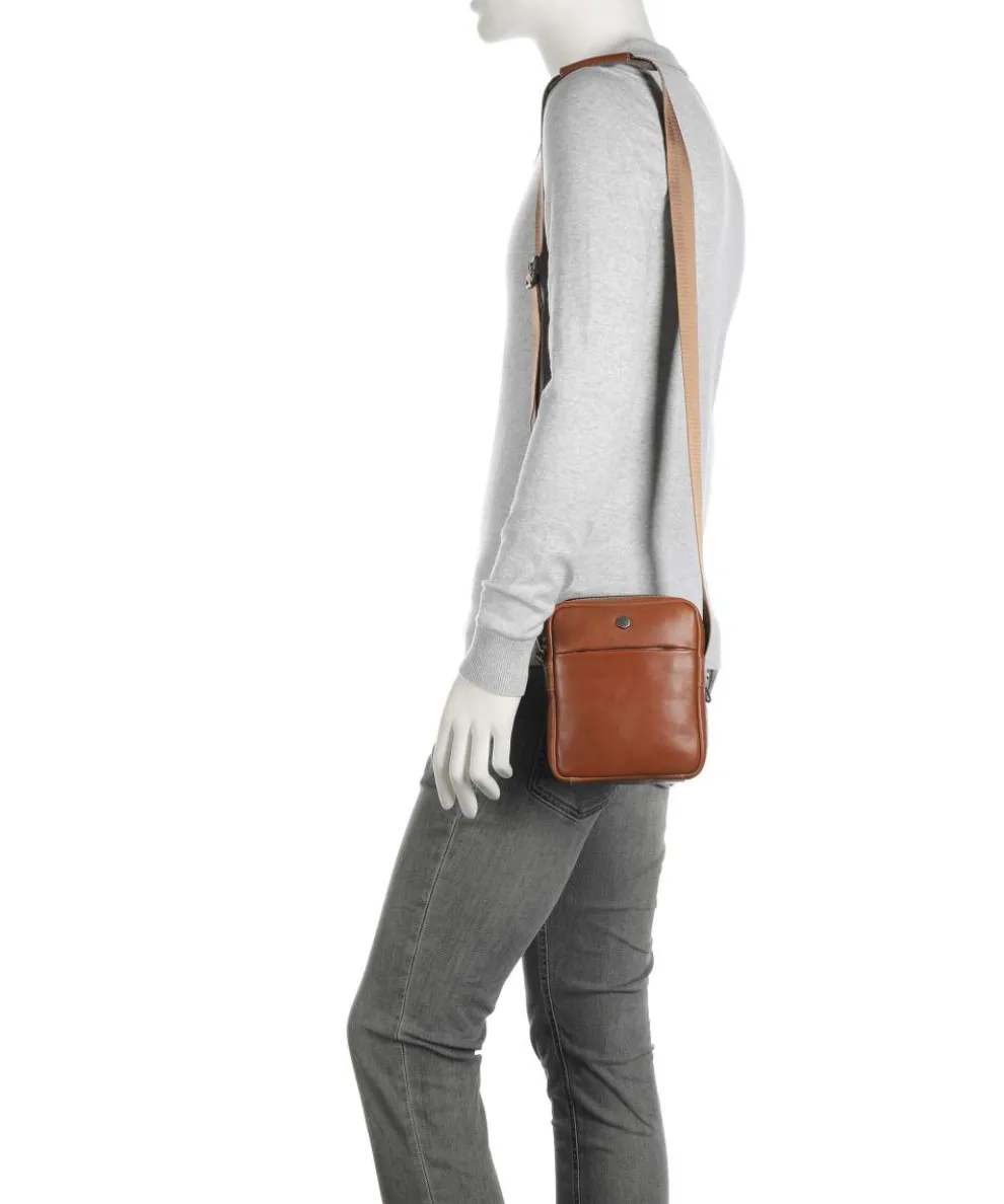 Montana Umhängetasche fein genarbtes Rindsleder tan