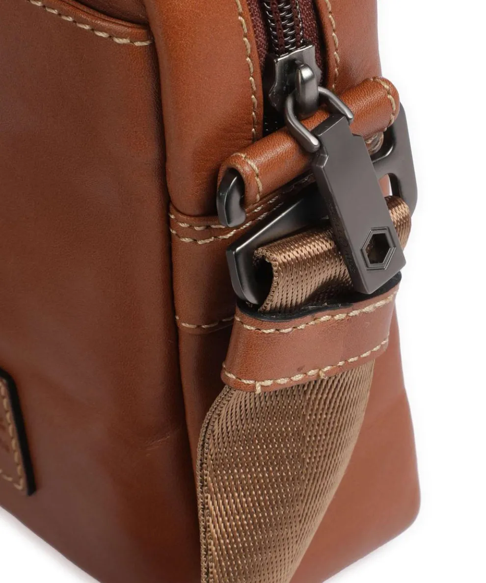 Montana Umhängetasche fein genarbtes Rindsleder tan