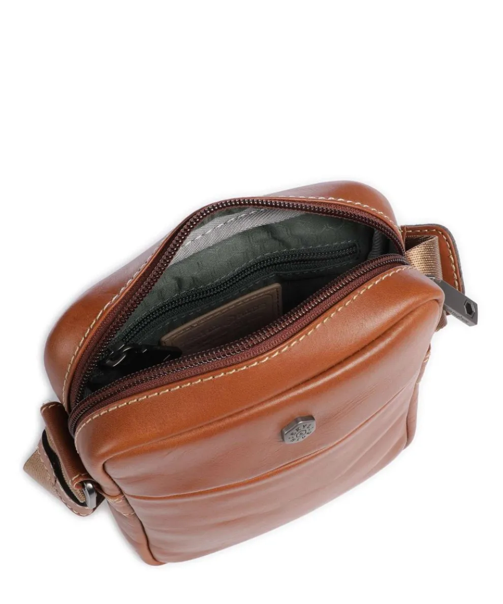 Montana Umhängetasche fein genarbtes Rindsleder tan