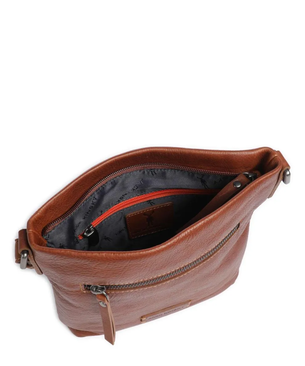 Montreal 20N Umhängetasche genarbtes Leder cognac