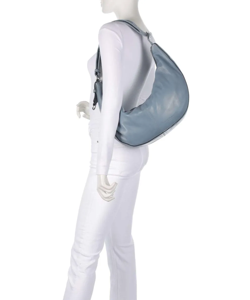 Moon Sheep Natural M Beuteltasche Schafsleder blaugrau