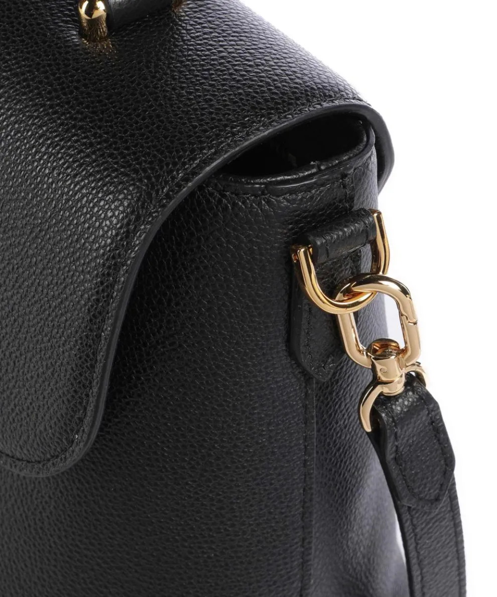 Moonlight S Handtasche genarbtes Leder schwarz