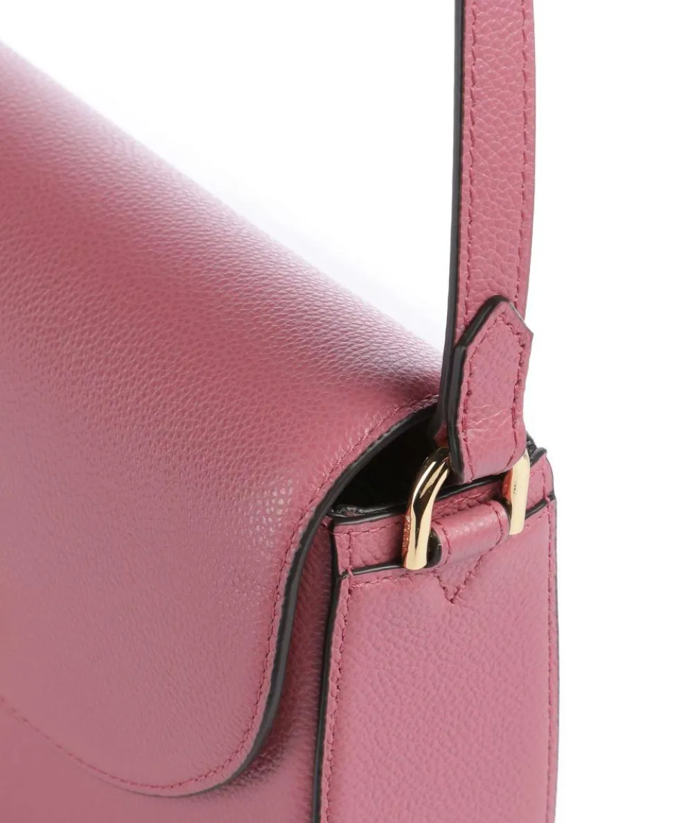 Moonlight S Umhängetasche genarbtes Leder pink