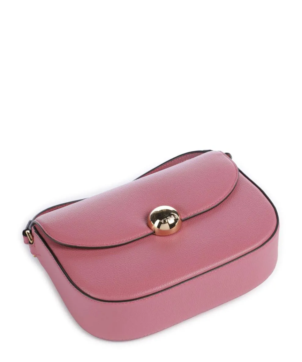 Moonlight S Umhängetasche genarbtes Leder pink