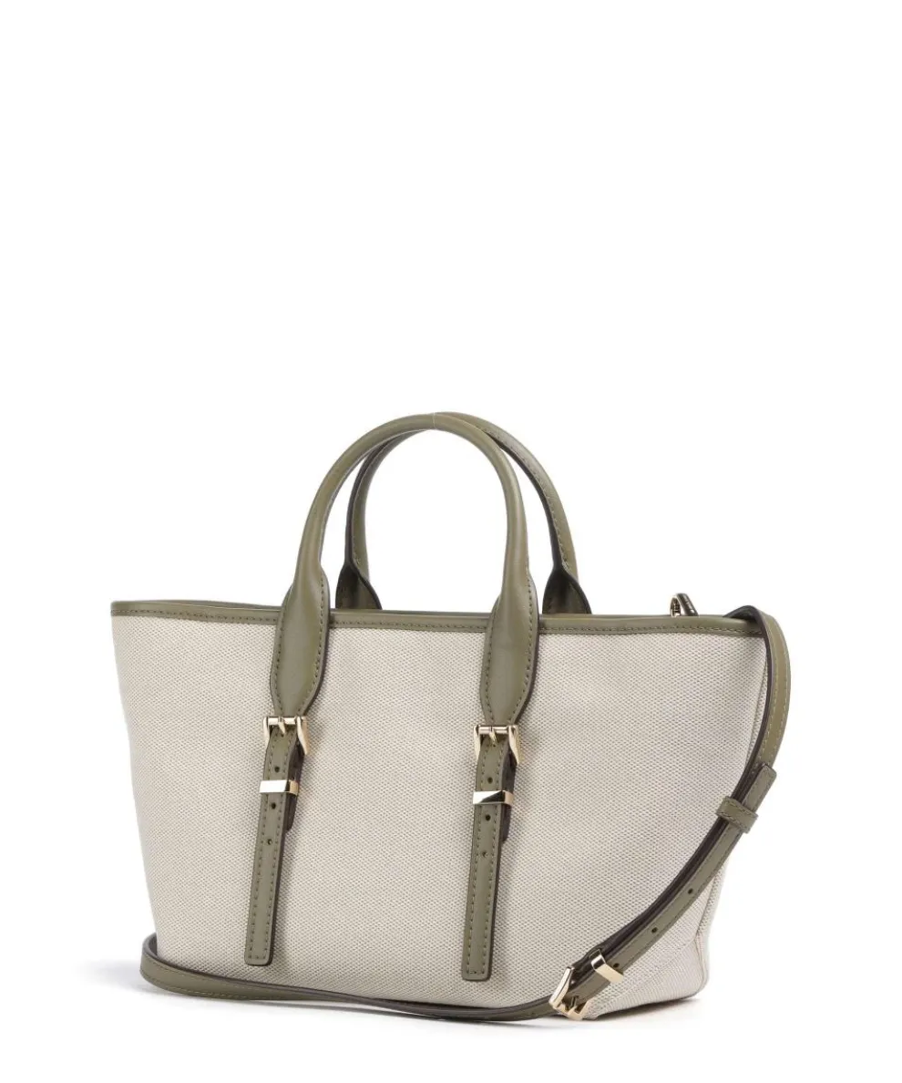 Moore Handtasche Canvas beige/grün