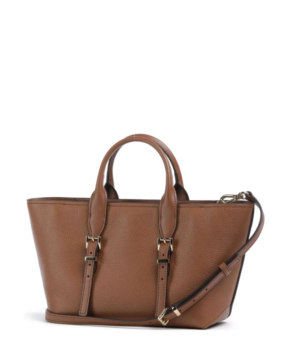 Moore Handtasche genarbtes Rindsleder braun