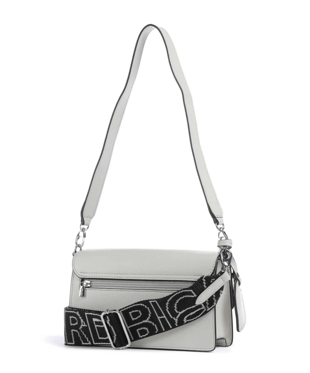 Super Star Schultertasche Saffiano-Rindsleder hellgrau