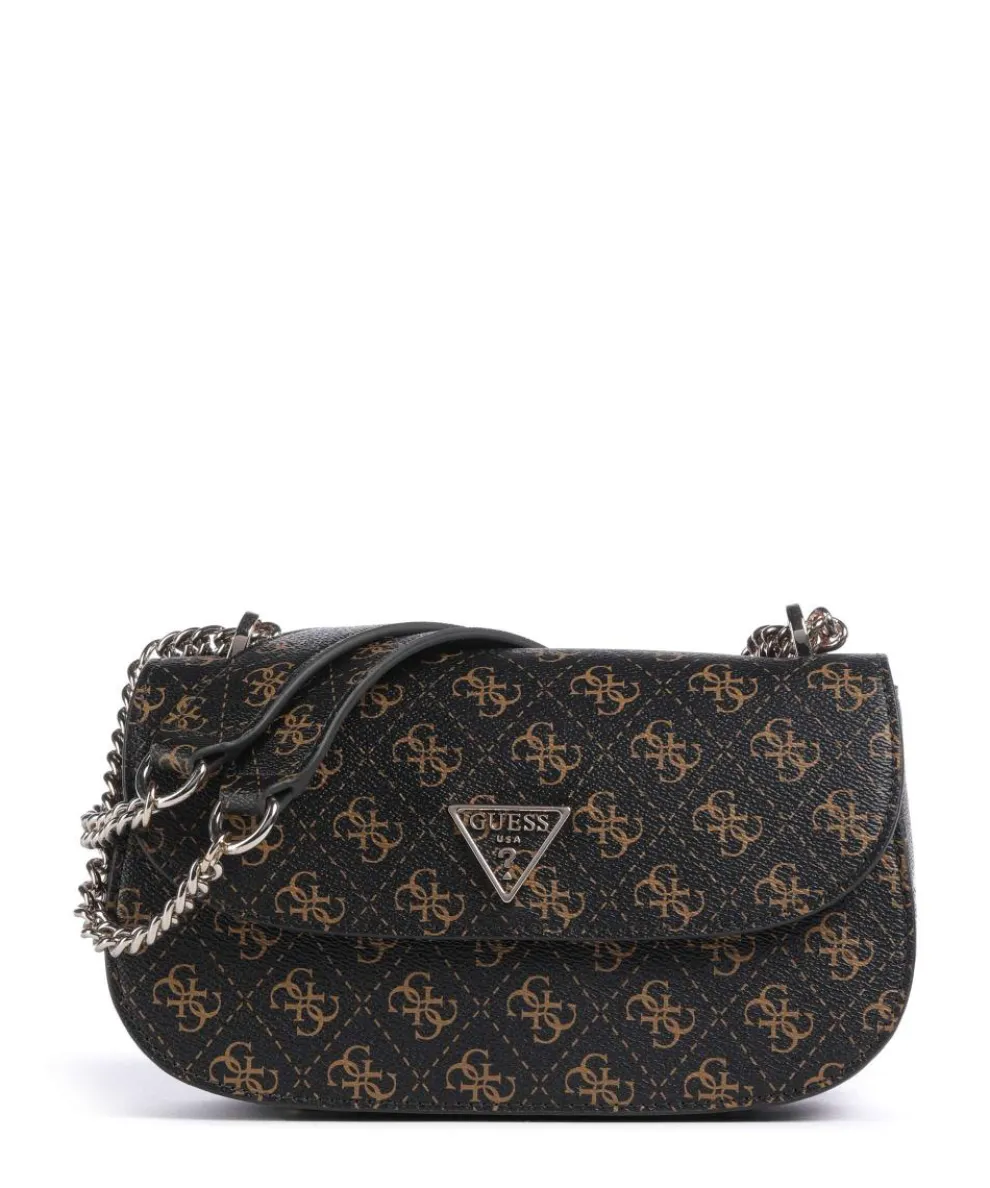 Erica Eco Schultertasche Lederimitat dunkelbraun