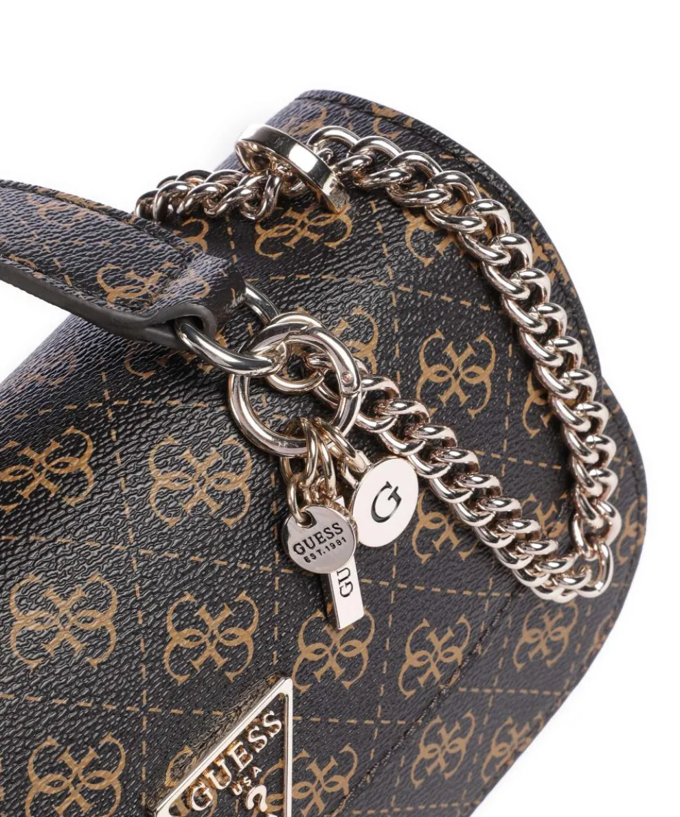 Erica Eco Schultertasche Lederimitat dunkelbraun