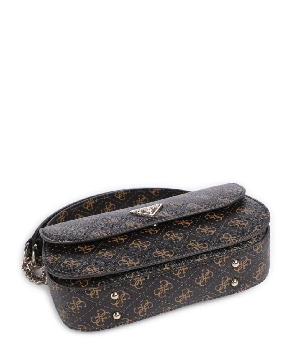 Erica Eco Schultertasche Lederimitat dunkelbraun