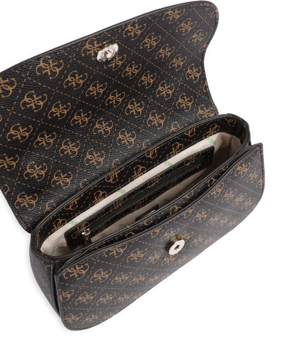 Erica Eco Schultertasche Lederimitat dunkelbraun