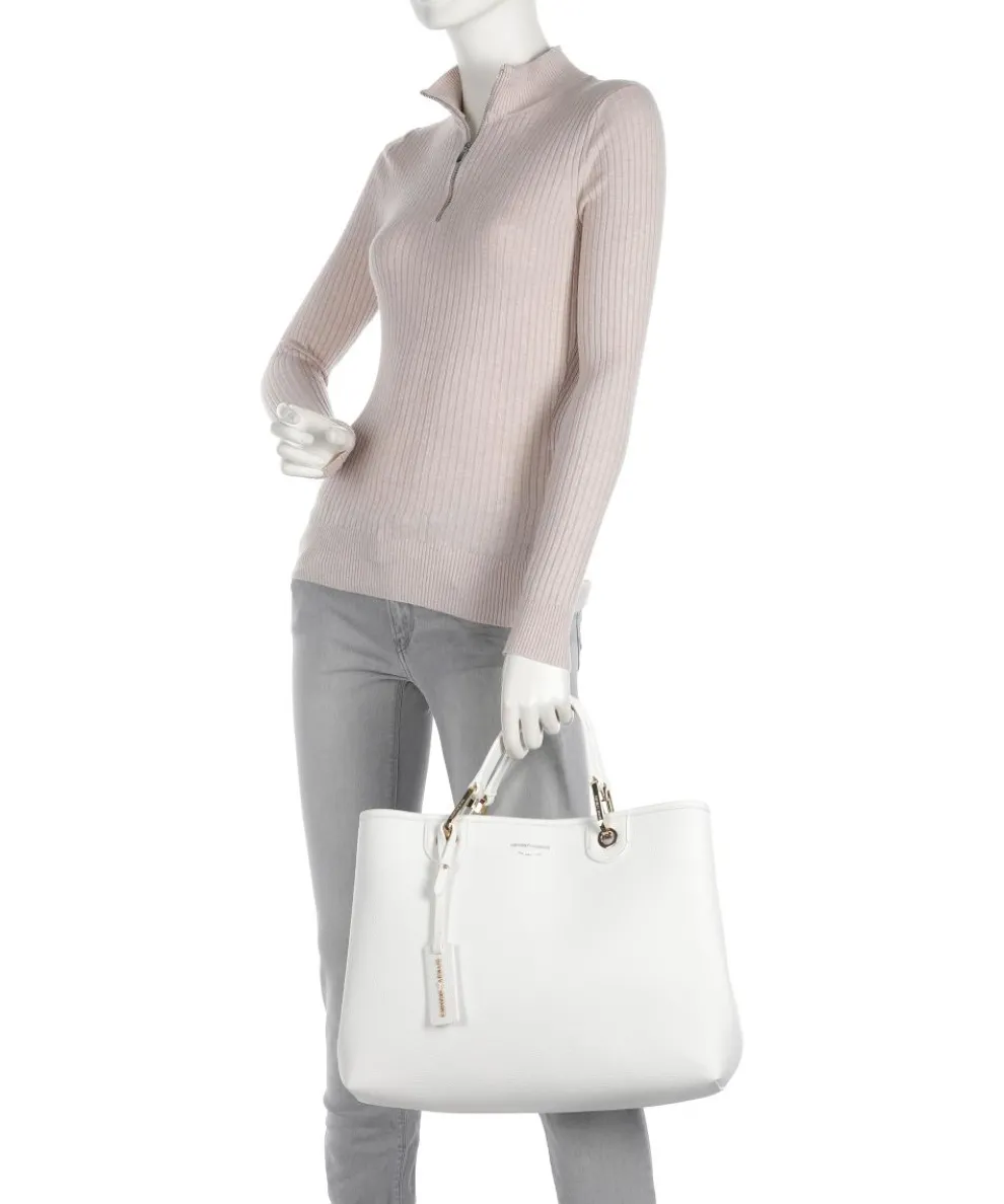 My EA Handtasche Lederimitat weiß