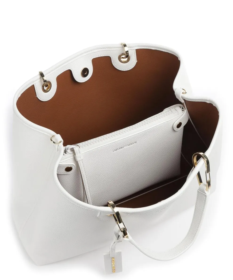 My EA Handtasche Lederimitat weiß