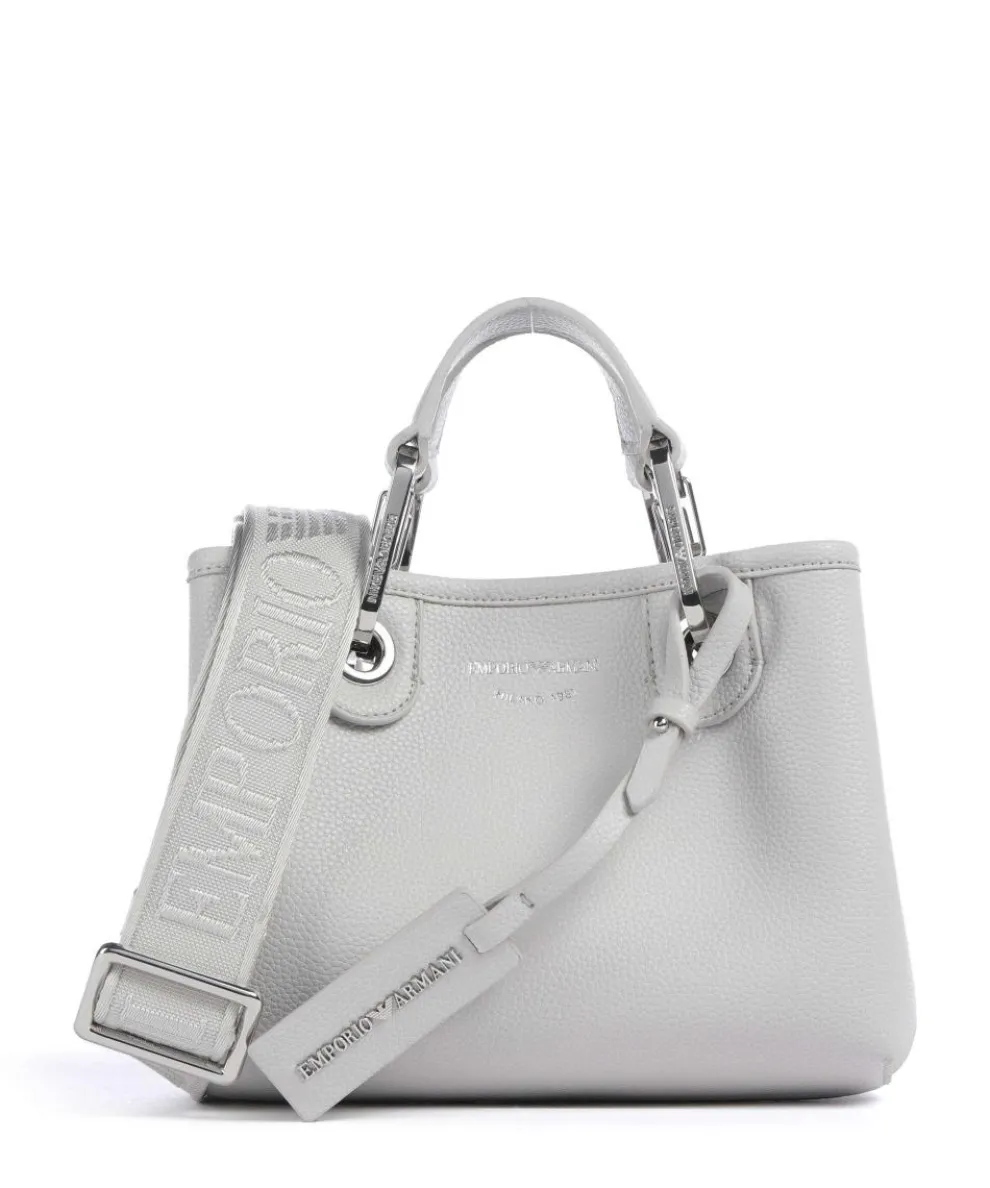 My EA Handtasche Lederimitat hellgrau