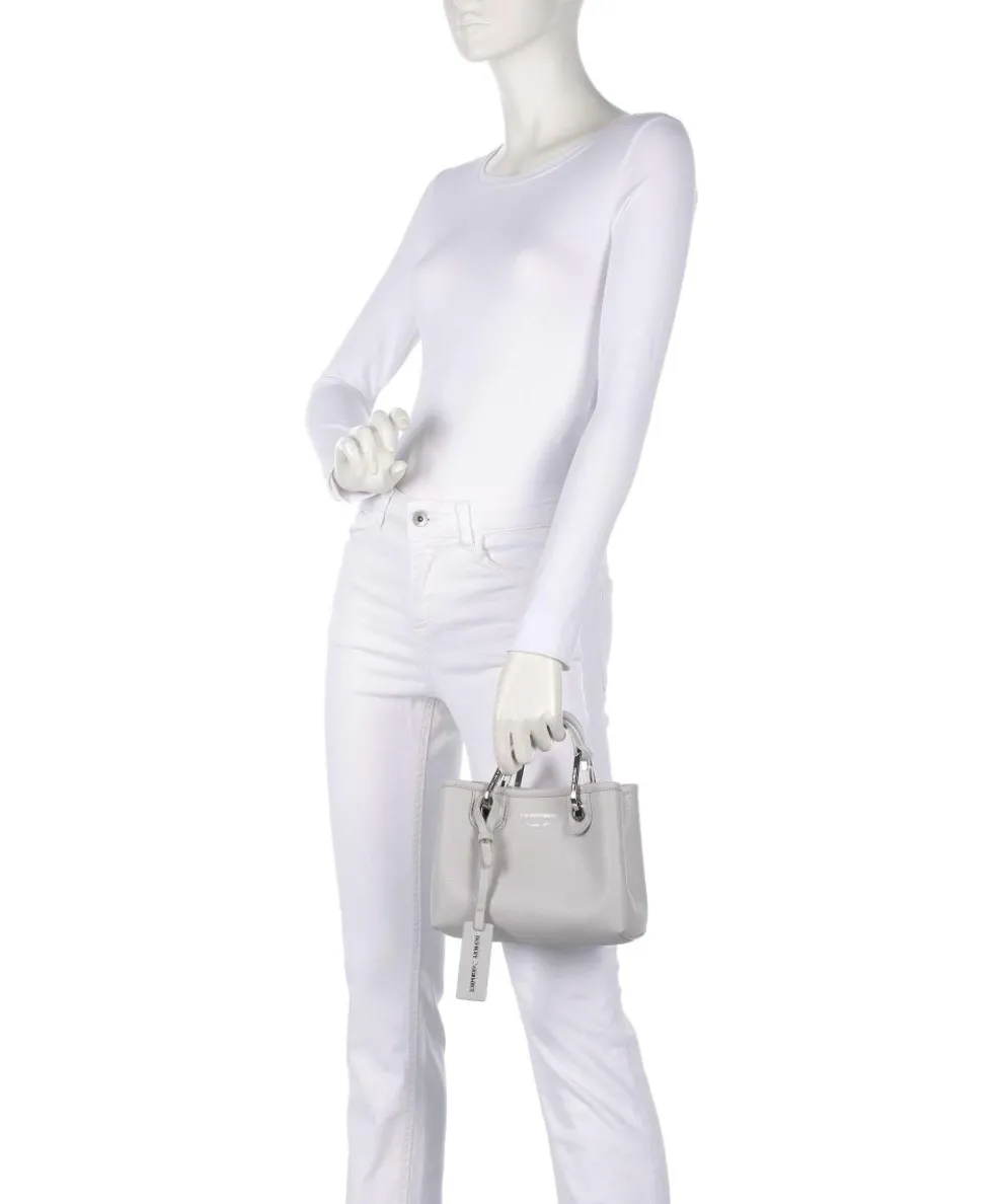 My EA Handtasche Lederimitat hellgrau