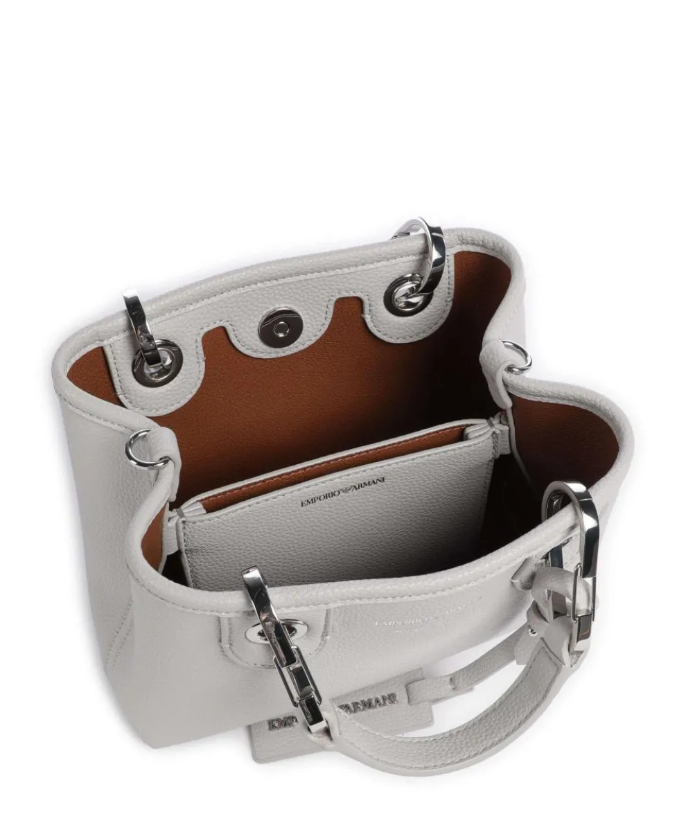 My EA Handtasche Lederimitat hellgrau