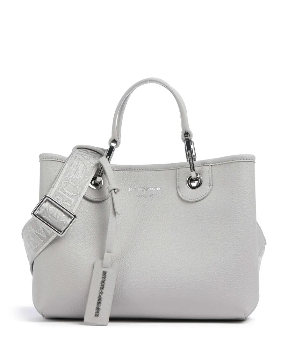 My EA Handtasche Lederimitat hellgrau