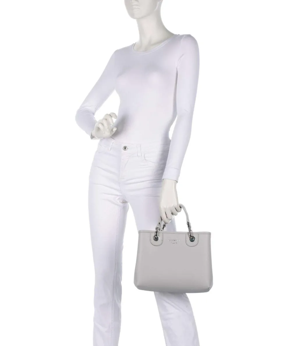 My EA Handtasche Lederimitat hellgrau