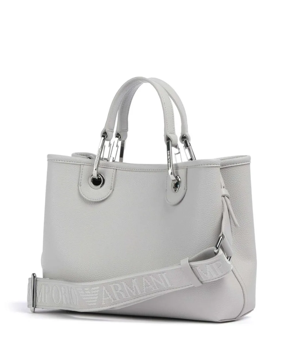 My EA Handtasche Lederimitat hellgrau