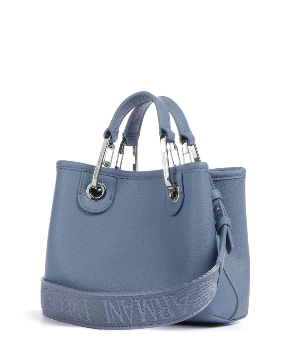 My EA Handtasche Lederimitat blaugrau