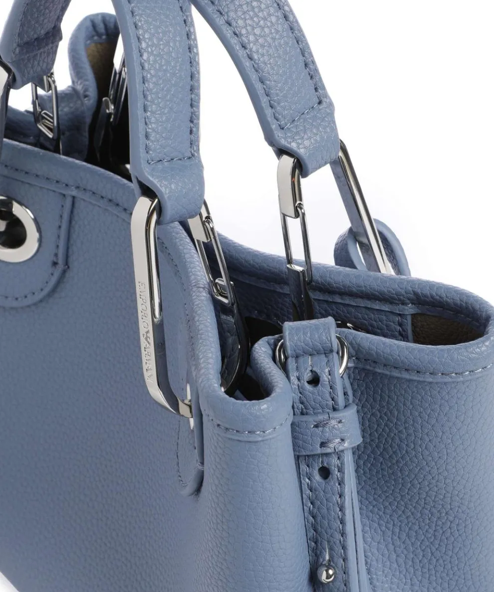 My EA Handtasche Lederimitat blaugrau