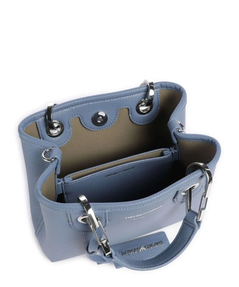 My EA Handtasche Lederimitat blaugrau