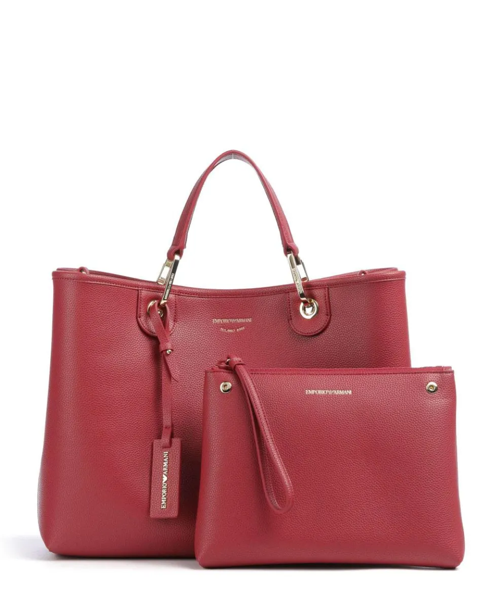 My EA Handtasche Lederimitat dunkelrot