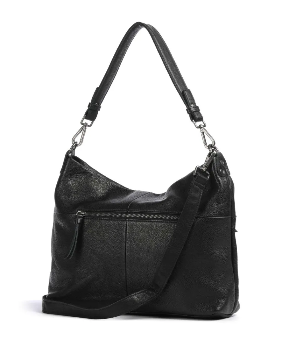 My old Friend Beuteltasche genarbtes Leder schwarz