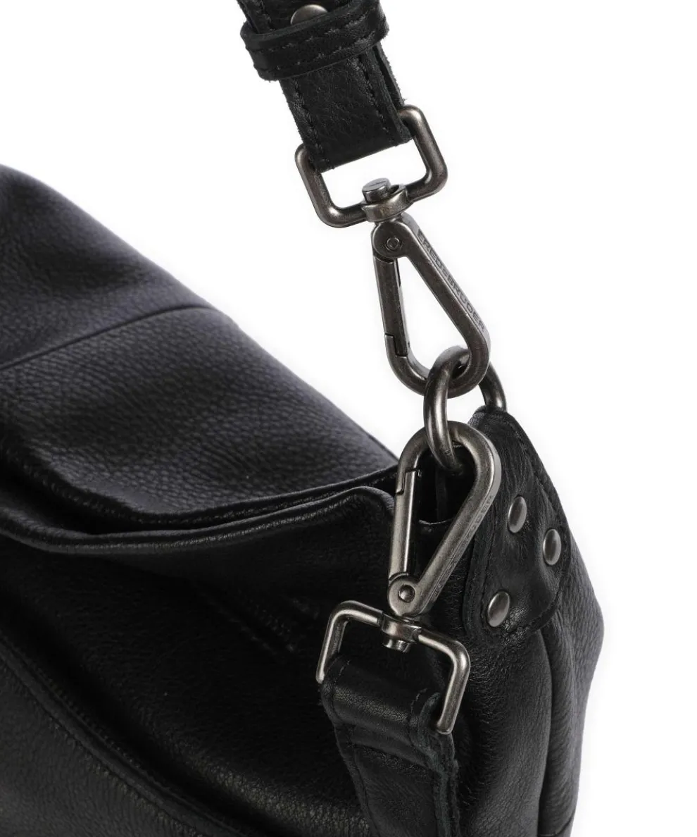 My old Friend Beuteltasche genarbtes Leder schwarz