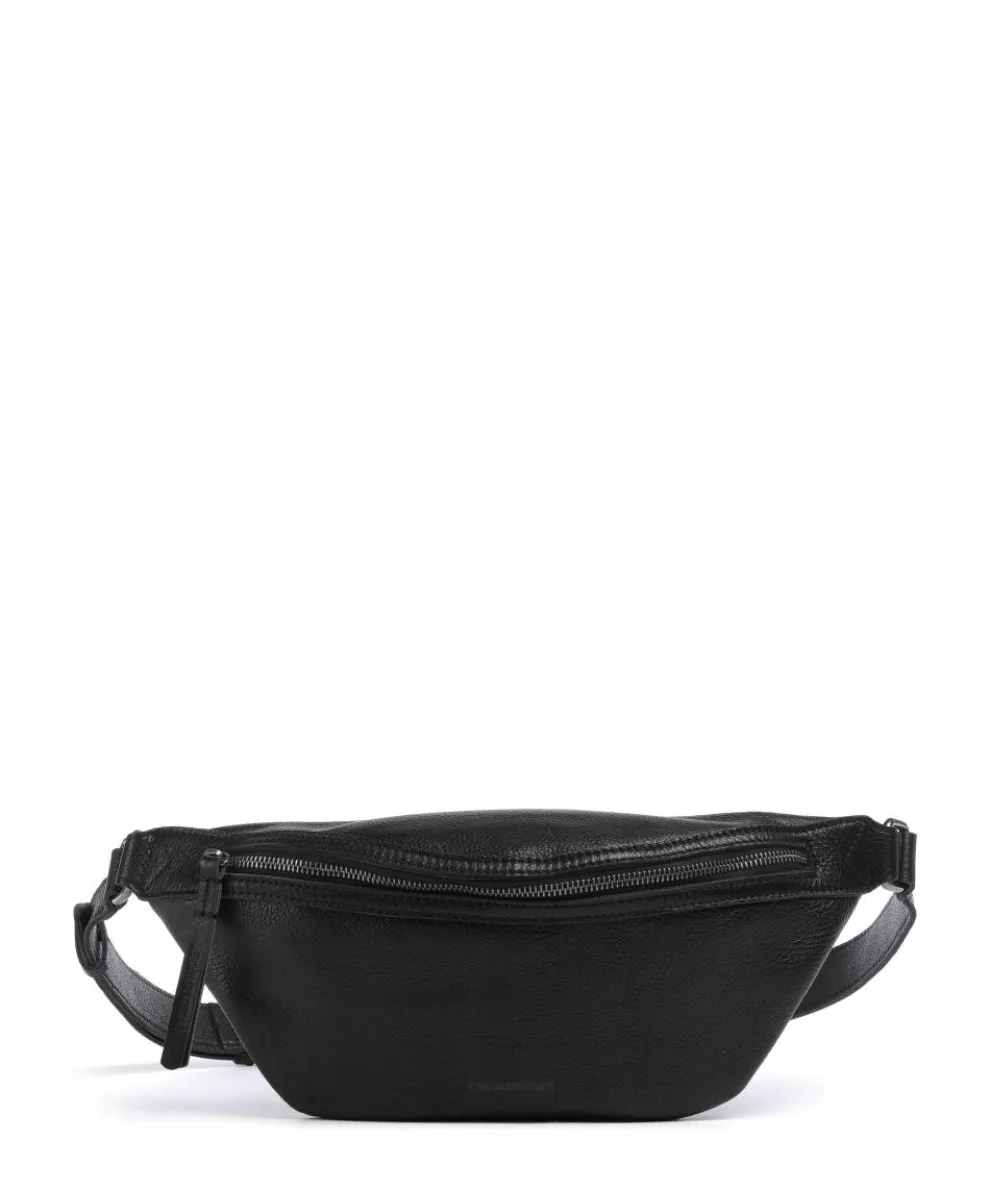 My old Friend Umhängetasche genarbtes Leder schwarz