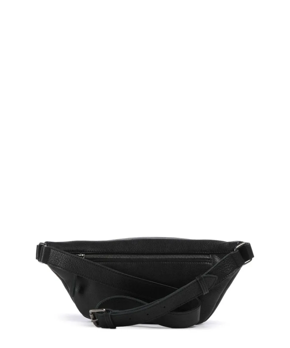 My old Friend Umhängetasche genarbtes Leder schwarz