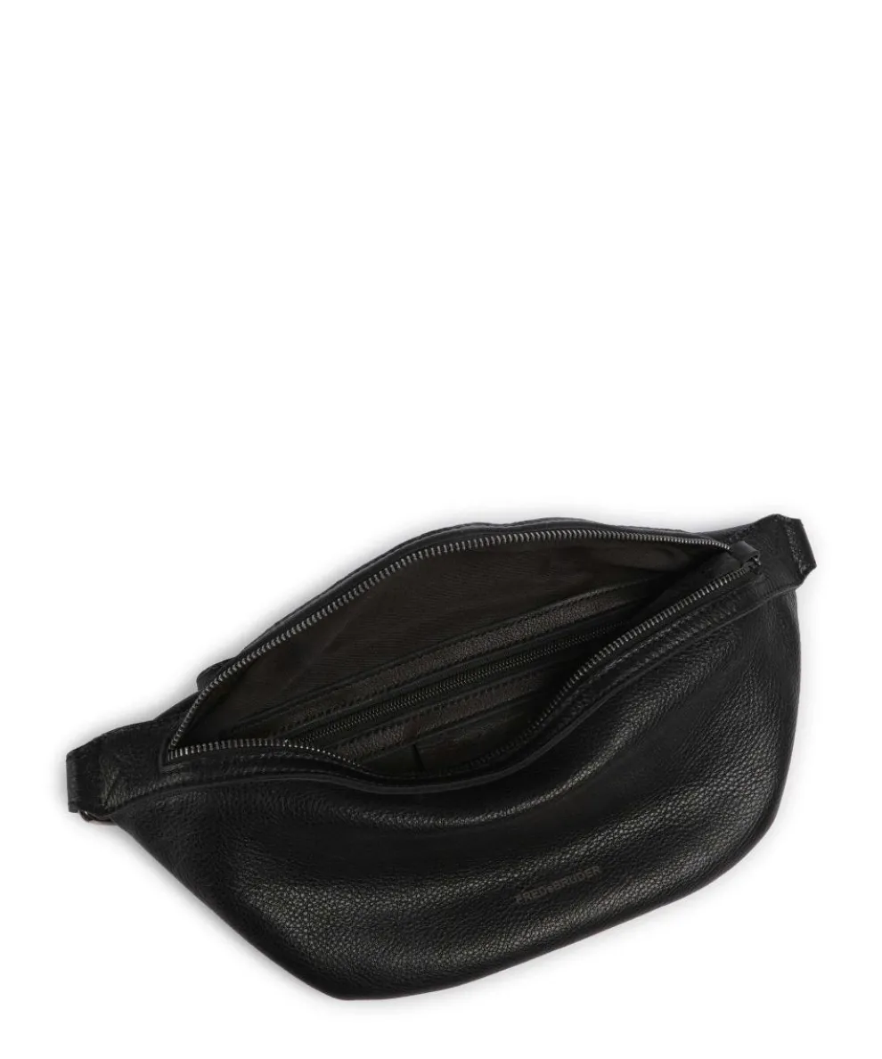 My old Friend Umhängetasche genarbtes Leder schwarz