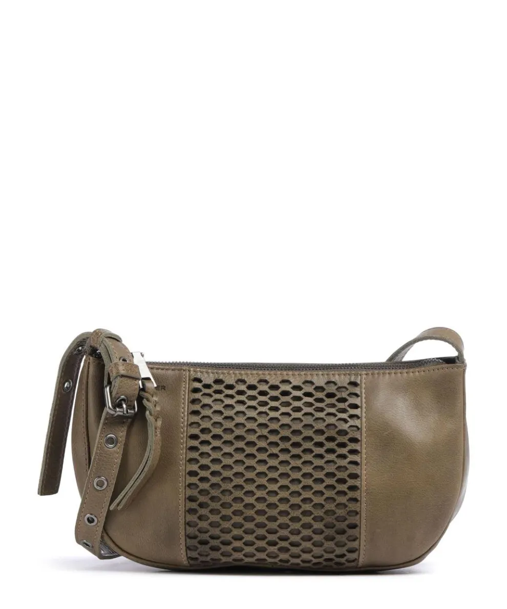 My Umhängetasche Leder olivgrün